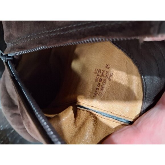 Sofft Brown Suede Ankle Zip Booties/Pre-owned, Sz. 9M - Picture 8 of 11